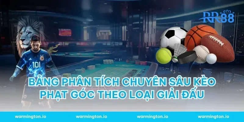 Bảng phân tích chuyên sâu kèo phạt góc theo loại giải đấu